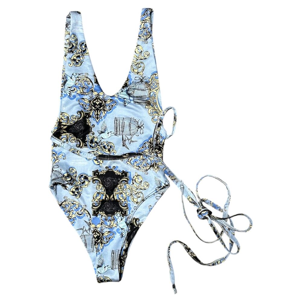 NASTY GAL, Women's One-Piece Swimsuit, "Set Free Printed," Size US 2, NWOT
